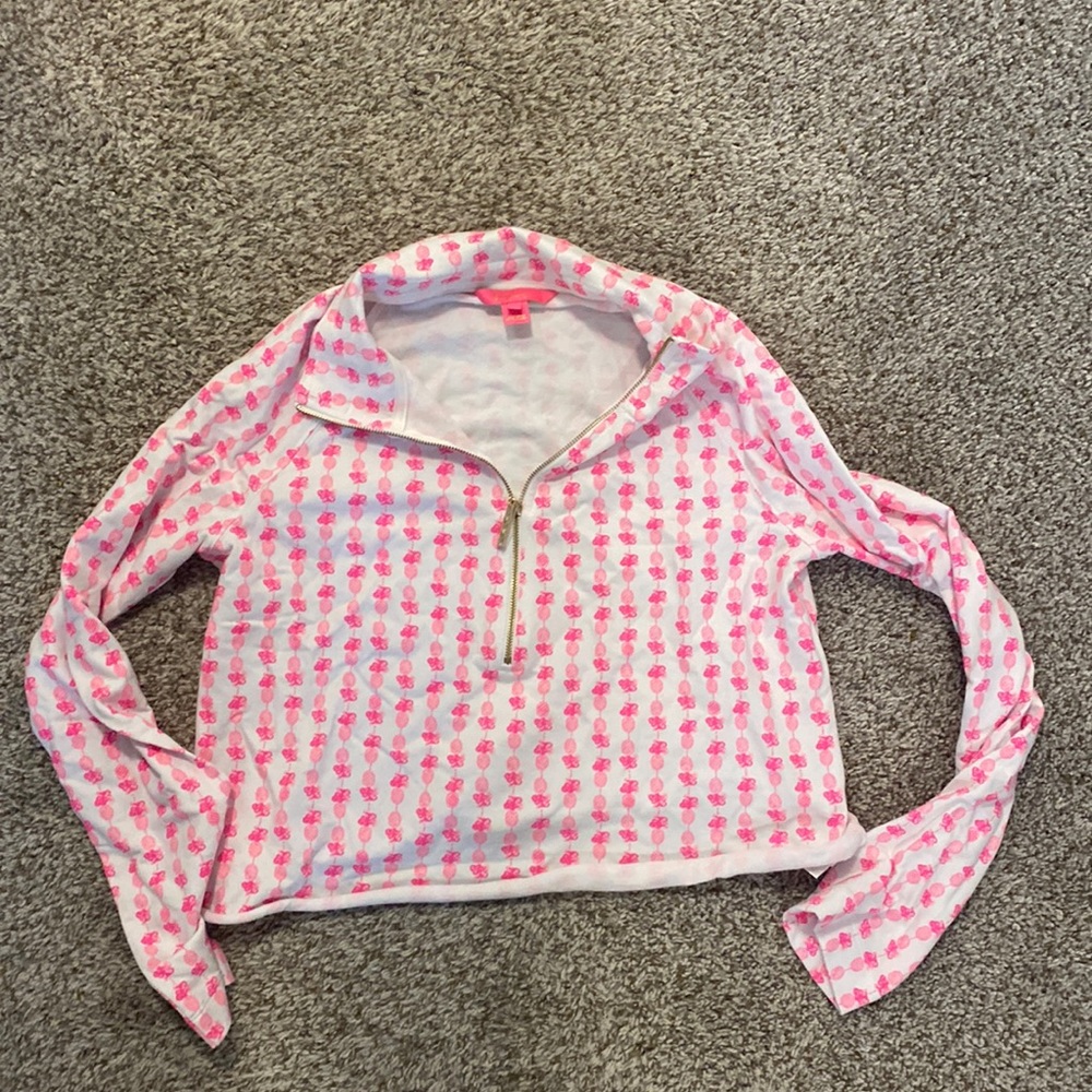 NWOT Lilly Pulitzer Cropped Pineapple Popover size M